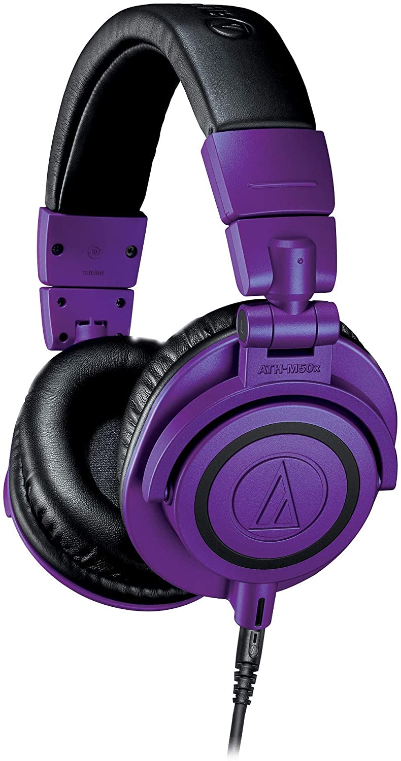 Audio Technica ATH M50X purple black