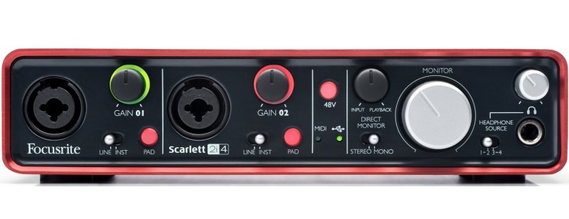 Звуковая карта scarlett 2i4 focusrite scarlett